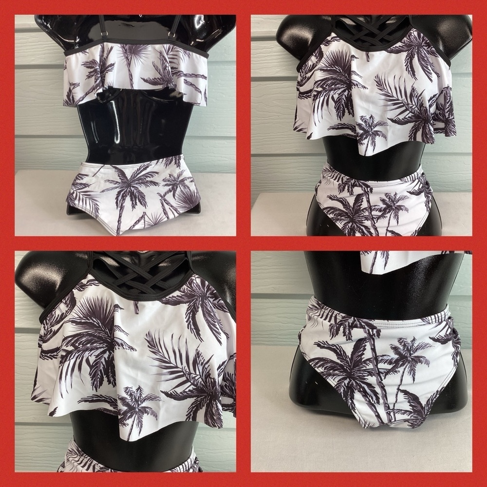 Little girls two-piece swimsuit. 9 - Picture 3 of 5